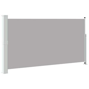 vidaXL Inf&auml;llbar sidomarkis f&ouml;r uteplats 160 x 300 cm gr&aring;