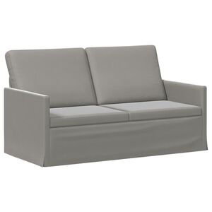 vidaXL Soffa f&ouml;r 2 personer Ljusgr&aring; 150 x 81 x 82 cm Sammet (V)