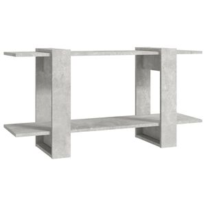 vidaXL Bokhylla betonggr&aring; 100x30x51 cm konstruerat tr&auml;