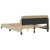 vidaXL Bed Frame "Dover" Cream 120x200 cm Fabric