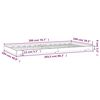 vidaXL Sängram utan madrass vit 100x200 cm massiv furu