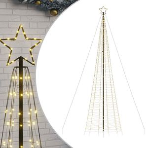 vidaXL LED julgran med spikar 1534 LED varmvit 500 cm