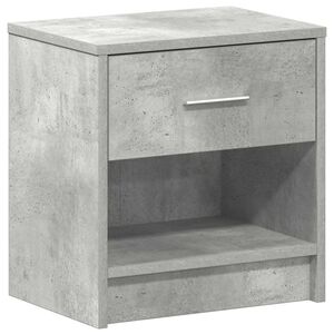 vidaXL S&auml;ngbord med l&aring;da betonggr&aring; 39x28x41 cm