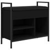 vidaXL Skob&auml;nk svart 65,5x32x57,5 cm konstruerat tr&auml;