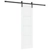 vidaXL Skjutd&ouml;rr 61 x 198,5 cm Konstruerat tr&auml; Vit och svart