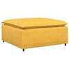vidaXL Modulsoffa fotpallsmodul ljusgul 100x100x48 cm