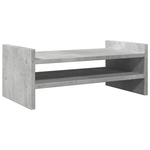 vidaXL Sk&auml;rmst&auml;ll betonggr&aring; 50x27x20 cm konstruerat tr&auml;