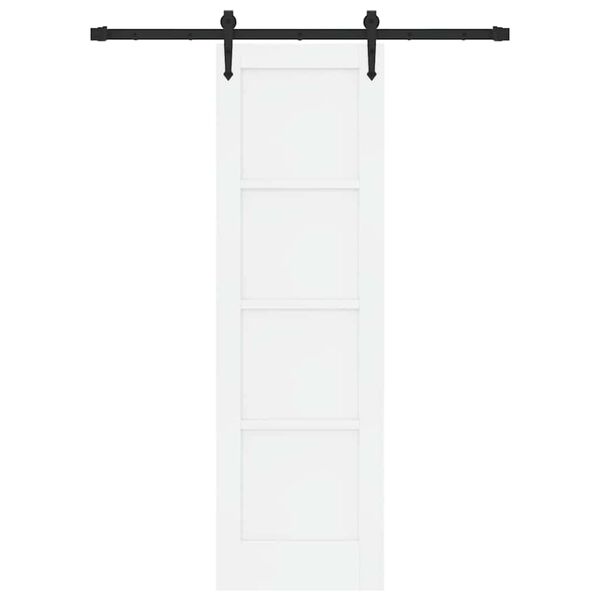 vidaXL Skjutd&ouml;rr ORKDAL Vit 61 x 198,5 cm Massiv furu