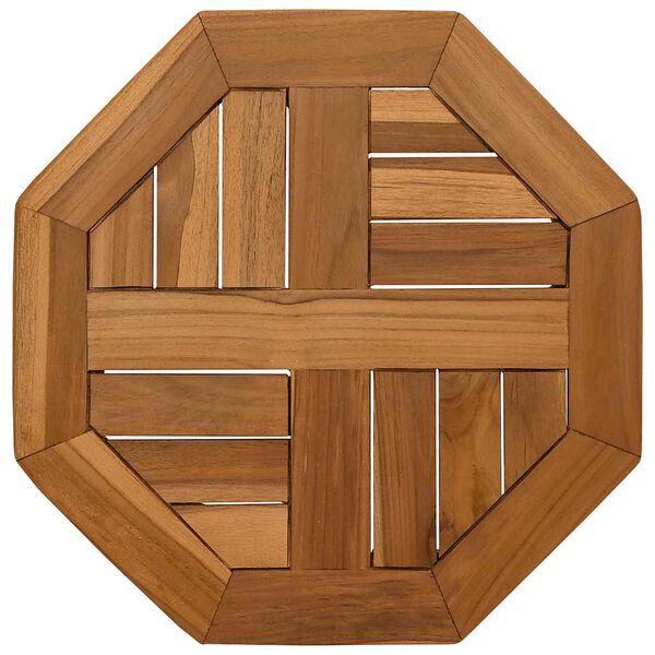 vidaXL Bordsskiva 40x40x2,5 cm &aring;ttakantig massiv teak