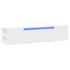 vidaXL V&auml;ggmonterad tv-b&auml;nk LEDs vit 180x31x39,5 cm