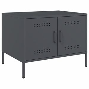 vidaXL Soffbord antracit 68x50x50,5 cm st&aring;l