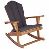 vidaXL Tr&auml;dg&aring;rds Adirondack Gungstol Naturlig Massivt teaktr&auml;