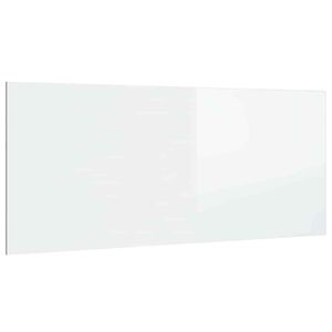 vidaXL S&auml;nggavel vit h&ouml;gglans 200x1,5x80 cm konstruerat tr&auml;