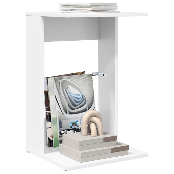 vidaXL Sidobord Vit 40 x 38 x 62,5 cm Konstruerat tr&auml;