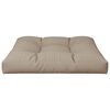 vidaXL Palldyna taupe 80x80x12 cm tyg