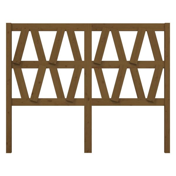 vidaXL Sänggavel honungsbrun 146x4x100 cm massiv furu