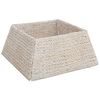 vidaXL Jultr&auml;dskrage Vit 60 x 60 x 28 cm Vattenhyacint