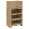 vidaXL Skosk&aring;p 48 x 36 x 92 cm Konstruerat tr&auml; Artisan-ek