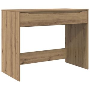 vidaXL Skrivbord med l&aring;da Artisan Ek Konstruerat tr&auml; 100 x 50 x 78 cm