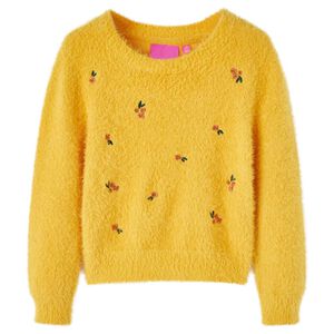 Stickad tr&ouml;ja f&ouml;r barn ockra 92