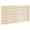 vidaXL V&auml;ggdisplay med hylla med d&ouml;rr Beige 100 x 8,5 x 54 cm Plywood