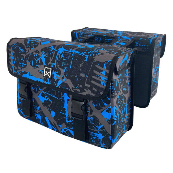 Willex Cykelv&auml;skor Ice 34 L bl&aring; och svart