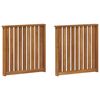 vidaXL Armst&ouml;d 2 pcs Brun 60 x 6 x 61 cm Konstruerat tr&auml;