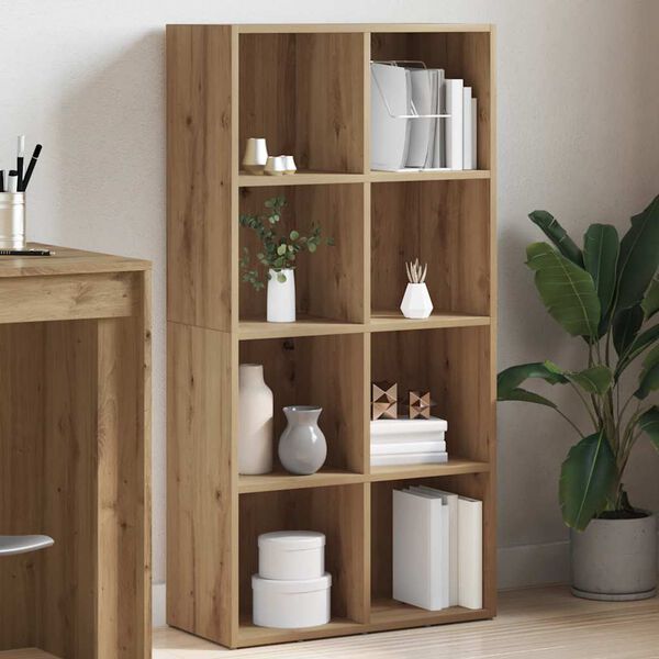 vidaXL Bokhylla artisan ek 66x30x130 cm konstruerat tr&auml;