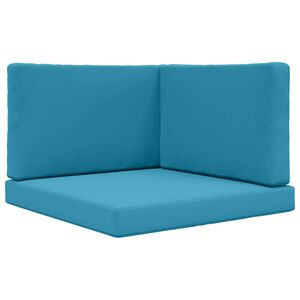 vidaXL Utomhus Soffa Kudde 3 pcs Kungsbl&aring; Polyester