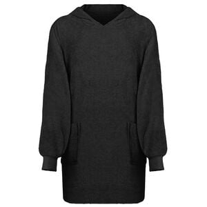 vidaXL Filt-hoodie KINN Svart L Bomull