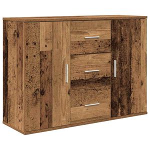 vidaXL Sk&auml;nk gammalt tr&auml; 90x29,5x65 cm konstruerat tr&auml;
