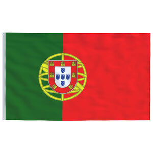 vidaXL Portugals flagga 90x150 cm