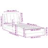 vidaXL Bed Frame without Mattress "Zadar" Brown 100x200 cm Faux Leather