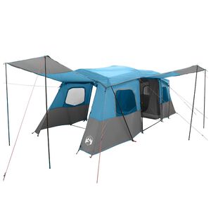vidaXL 3 person 3-manna Bl&aring; 185T Polyester med PU-bel&auml;ggning