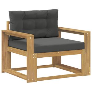 vidaXL Utomhus Mellansoffa Polyester Vit