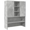 vidaXL Tv&auml;ttmaskinssk&aring;p betonggr&aring; 70,5x25,5x90 cm