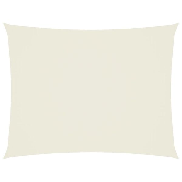 vidaXL Solsegel oxfordtyg rektangulärt 3x4,5 m gräddvit