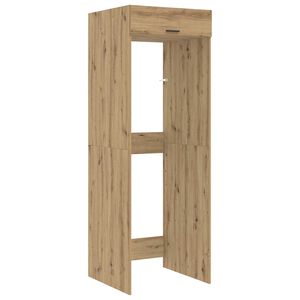 vidaXL Tv&auml;ttmaskinskabinet med lagring Artisan Ek 67,5 x 68 x 200 cm