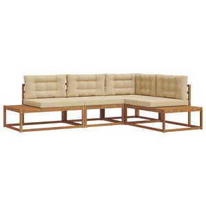 vidaXL Utomhussoffset Naturlig och Beige