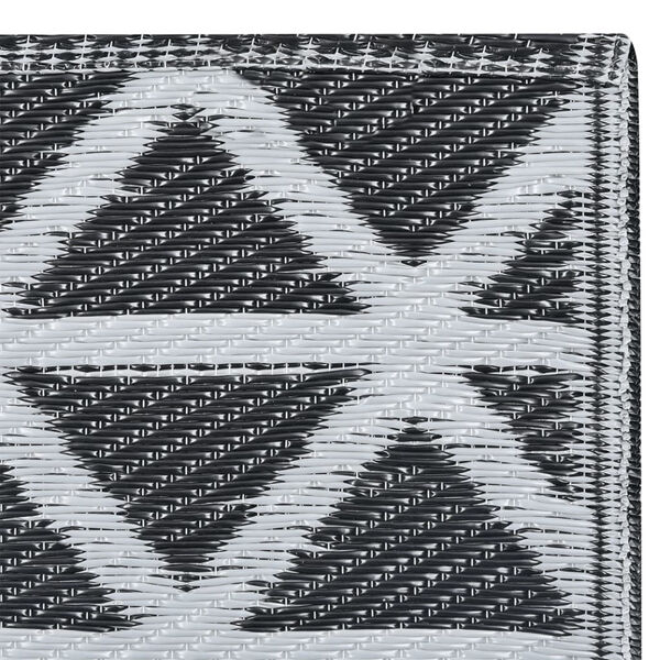 vidaXL Utomhusmatta ARAKIL svart 190x290 cm PP