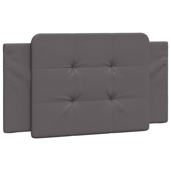 vidaXL Headboard Cushion "Zadar" Grey 100 cm Faux Leather