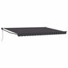 vidaXL Utdragbar markis Antracit 4 x 2 m Polyester och metall