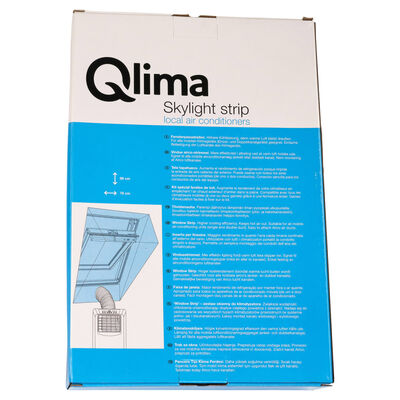 Qlima Fönstermonteringssats för bärbar luftkonditionering WKR 01 grå