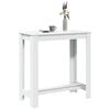vidaXL Barbord vit 102x50x103,5 cm konstruerat tr&auml;