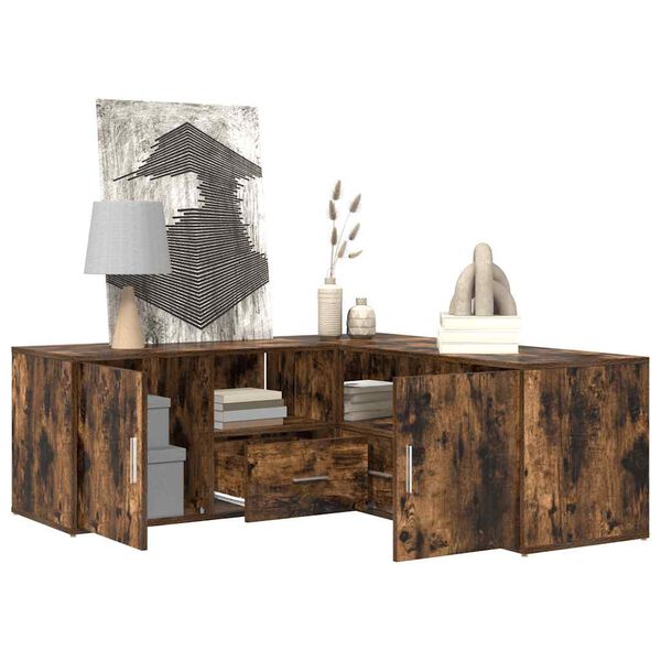 vidaXL H&ouml;rnsk&aring;p r&ouml;kf&auml;rgad ek 200x40x45 cm konstruerat tr&auml;