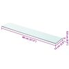 vidaXL Hyllplan glas genomskinlig 80x15 cm