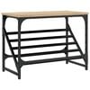 vidaXL Skohylla sonoma-ek 60x30x45 cm konstruerat tr&auml;