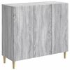 vidaXL Sideboard Gr&aring; sonoma-ek 89 x 34,5 x 80 cm Konstruerat tr&auml;
