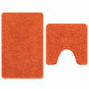 vidaXL Antisklid badmatta set 2 pcs Orange PP