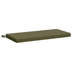 vidaXL B&auml;nk kudde SOEST 100% Polyester Gr&auml;ddvit 80 x 40 x 5 cm